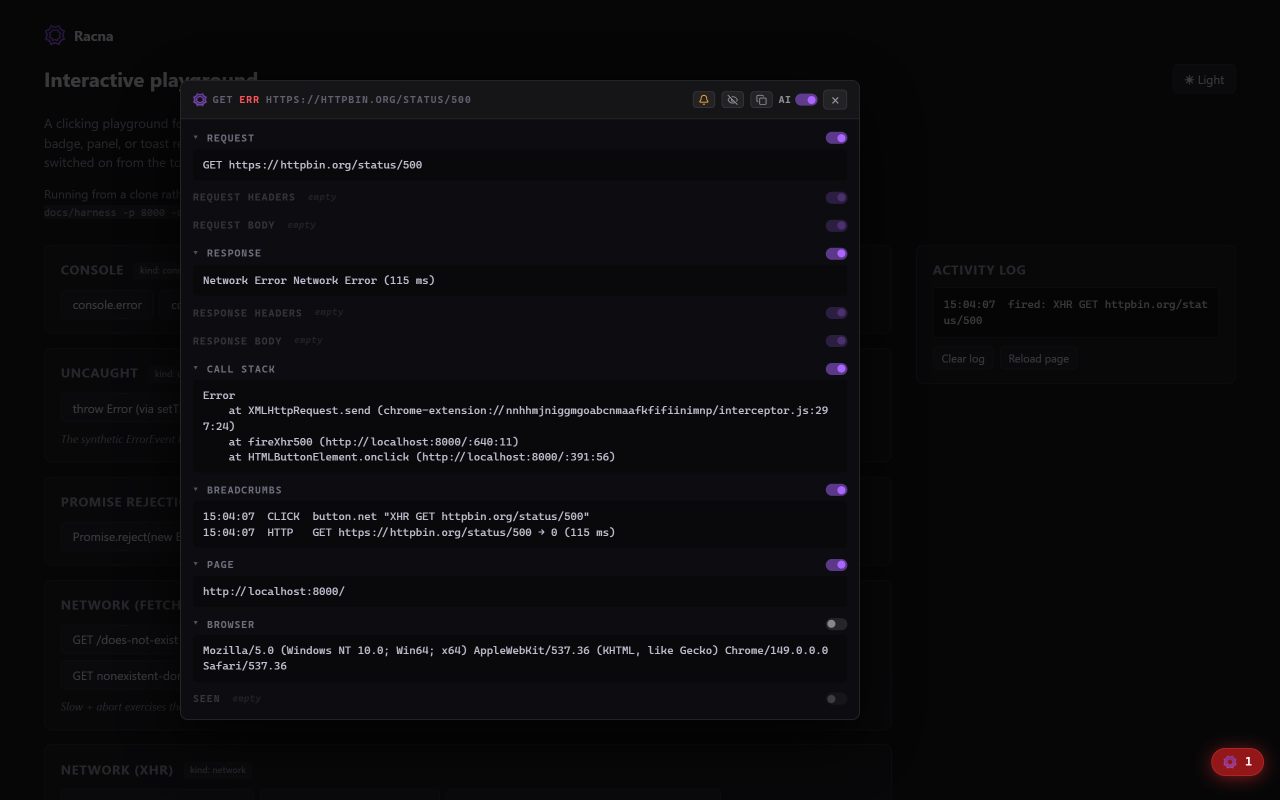 The copy controls with the AI format switch on